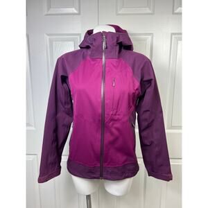REI Elements Women's Jacket Purple Trail Hiking Camping Rain Windbreaker Small